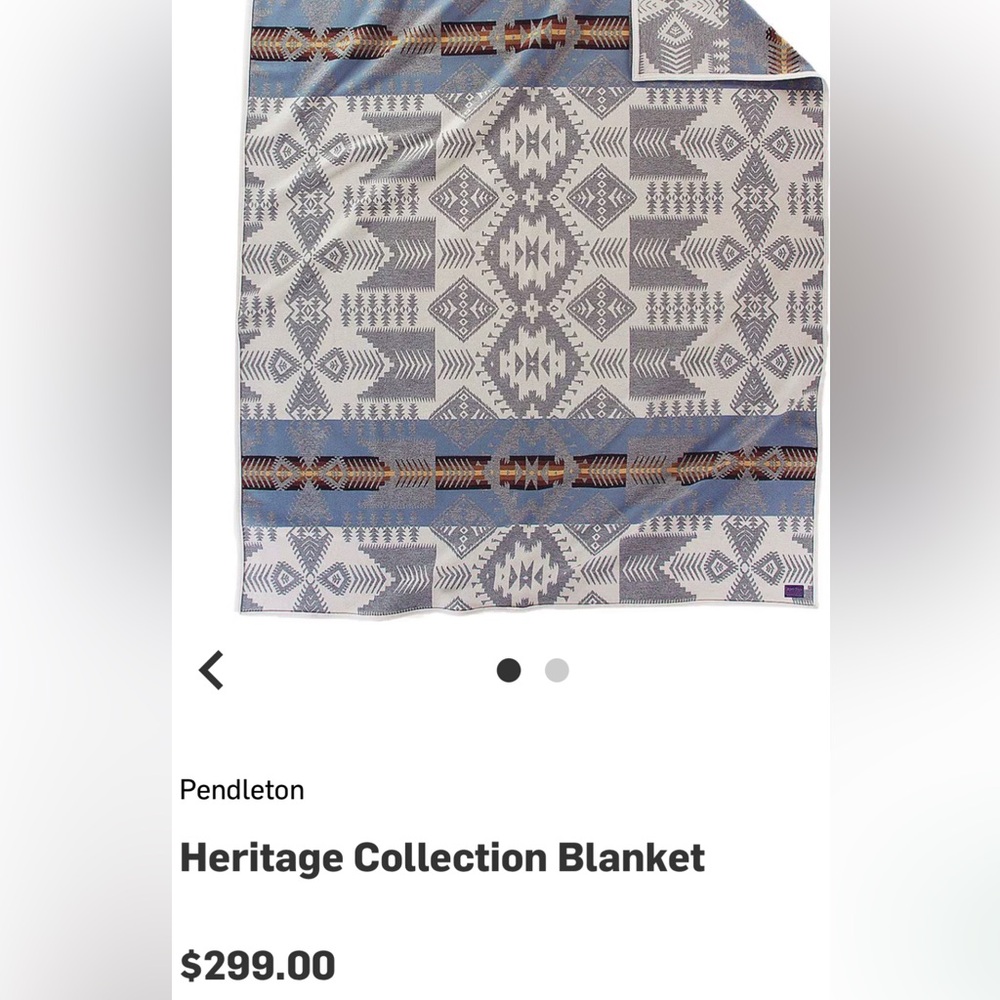 Pendleton Silver Bark Heritage Collection Blanket